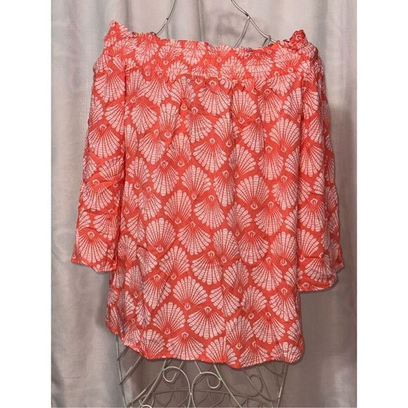 Beautiful women G by Giuliana Off-The-Shoulder Woven size small Blouse Great Con - Picture 4 of 7